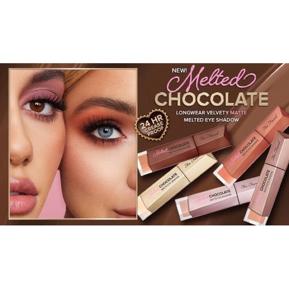 Too Faced Melted Chocolate Matte Eyeshadow in Shade Chocolate Malt, .16 FL. OZ. - Picture 6 of 13